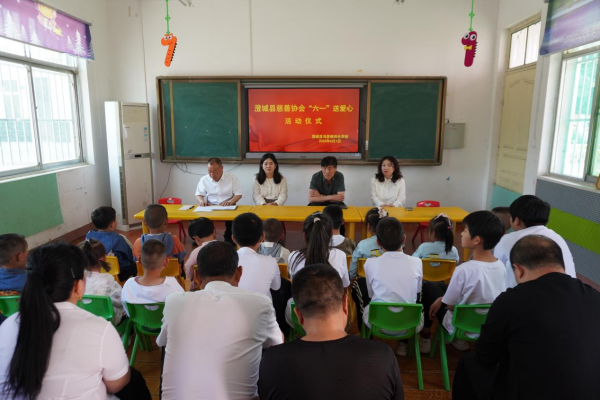 澄城县慈善协会 开展“六一”送爱心慰问活动